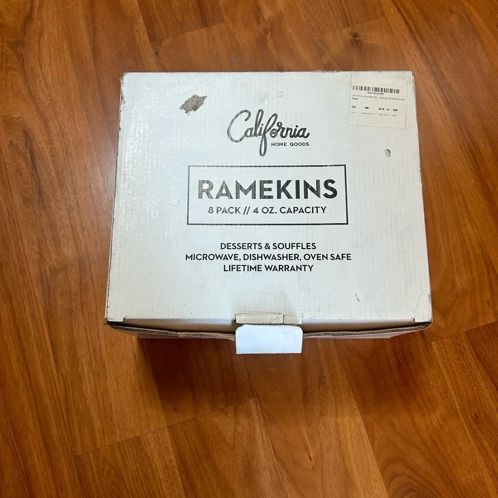 White Bakeware Ramekins for Kitchen
